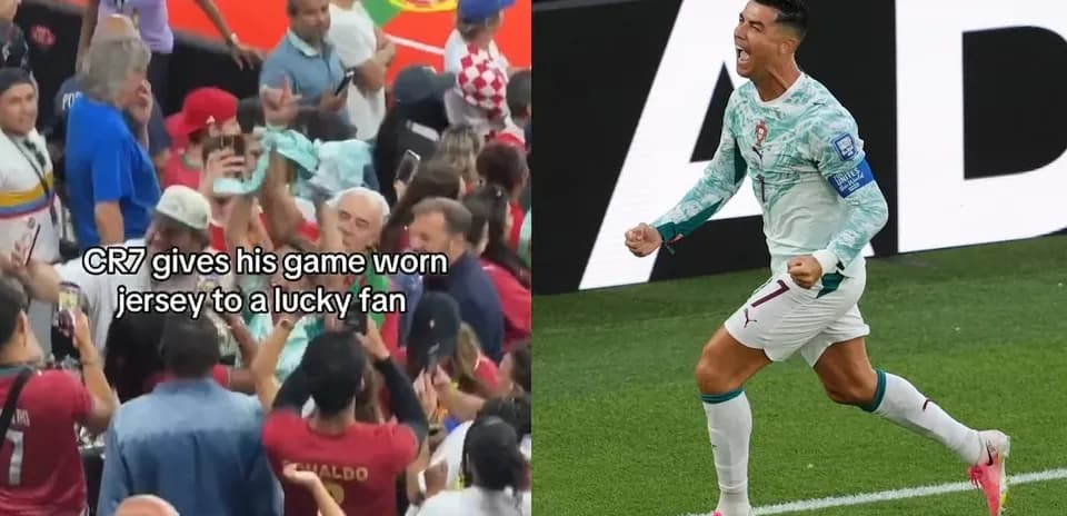 Cristiano Ronaldo celebrating during a match
