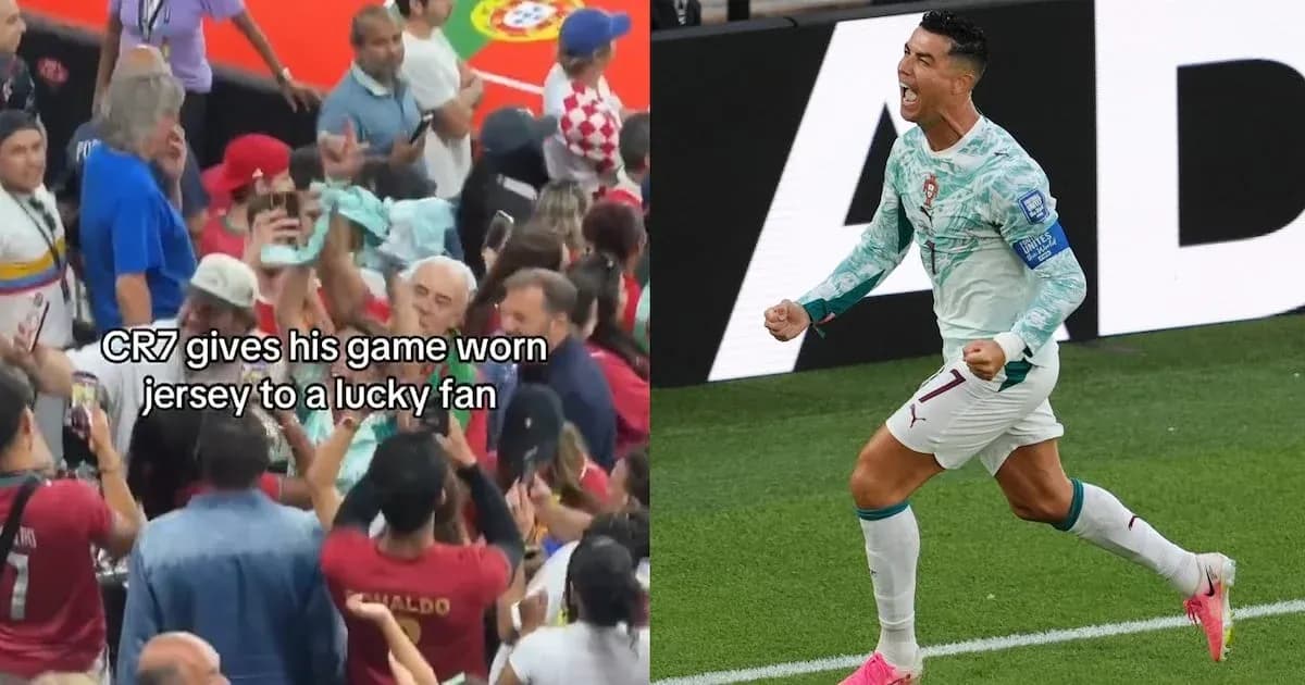Cristiano Ronaldo celebrating during a match