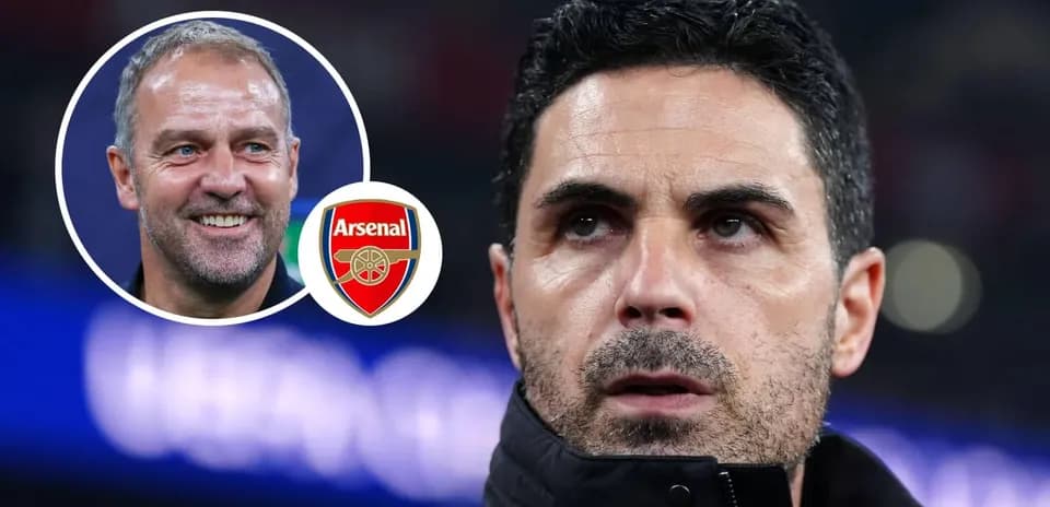 Arsenal manager Mikel Arteta focused before match