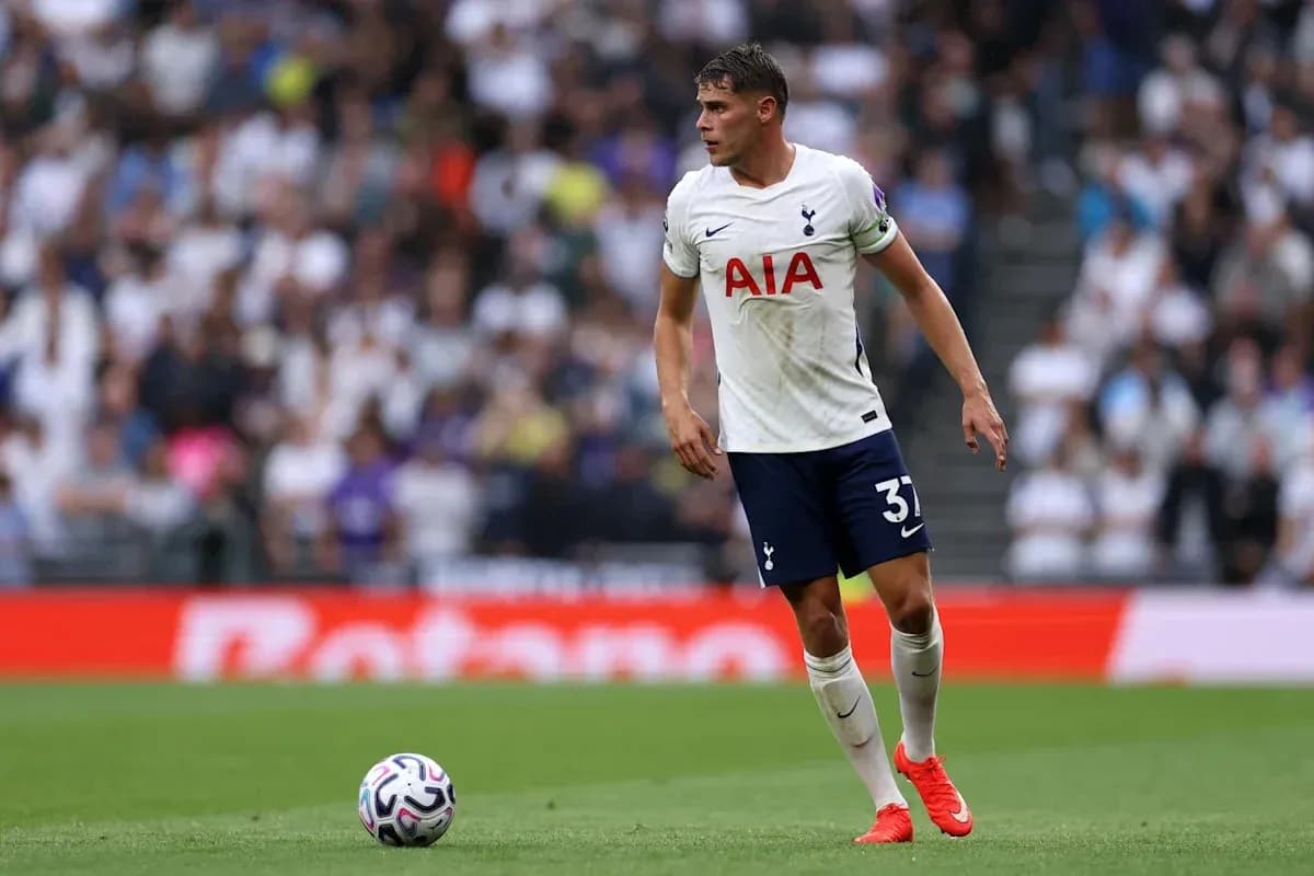 Tottenham player in action during a match