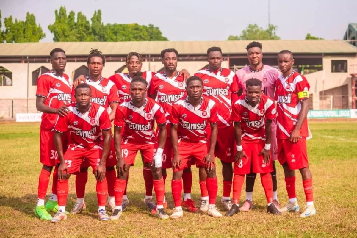 Nasarawa United team photo before match