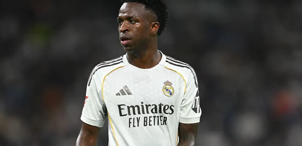 Vinicius Jr. in Real Madrid jersey during match