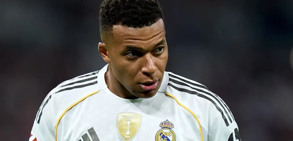 Player wearing Real Madrid jersey during match