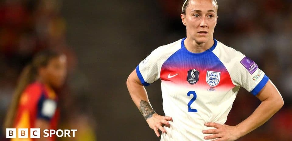 England player in action during match against Spain