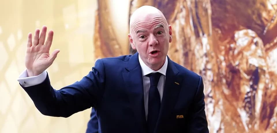 FIFA president speaking at an event