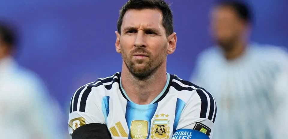 Player in Argentina jersey during a match