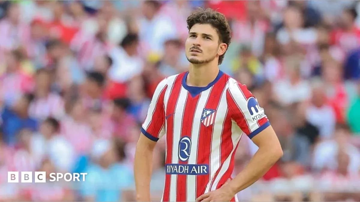 Atletico Madrid player on the field during match