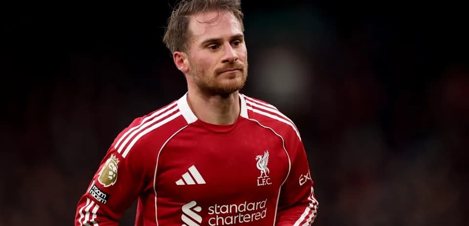 Player wearing Liverpool kit during match