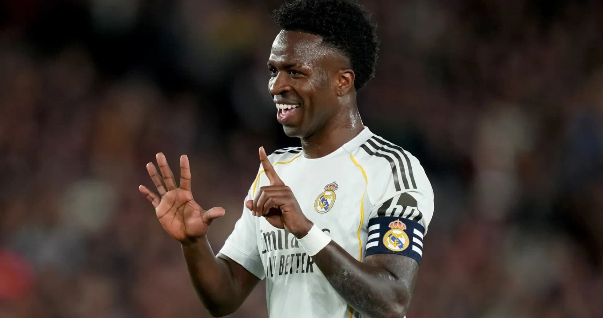 Player celebrating a goal during a match