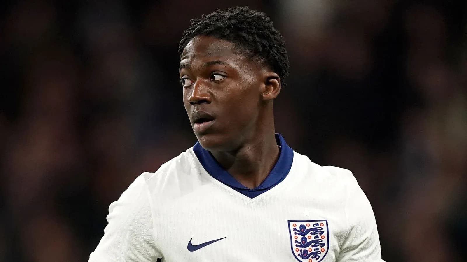 Player wearing England kit during a match