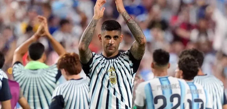 Player applauding fans after the match