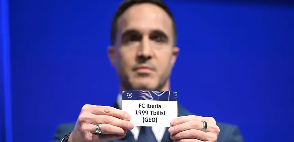 Official revealing FC Iberia 1999 Tbilisi draw card
