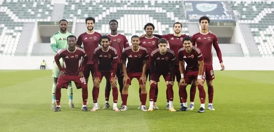 Khorfakkan U23 team posing for group photo