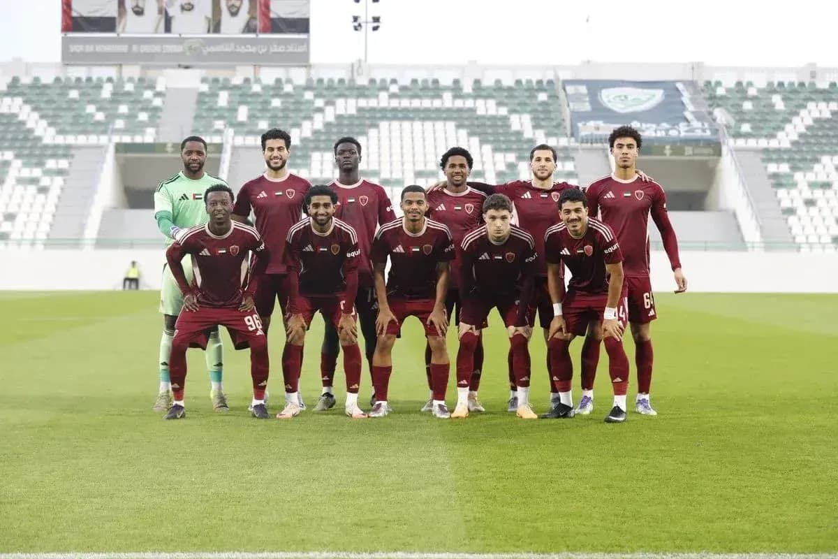 Khorfakkan U23 team posing for group photo