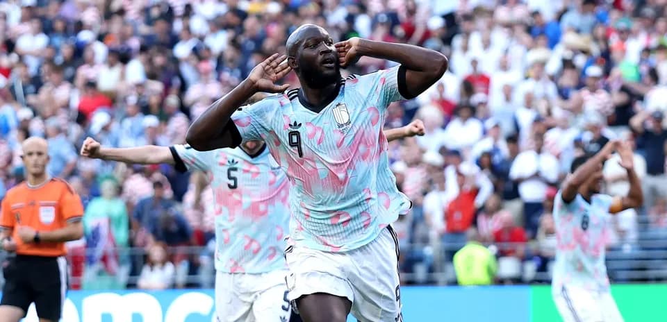 Player celebrating after scoring a goal during match