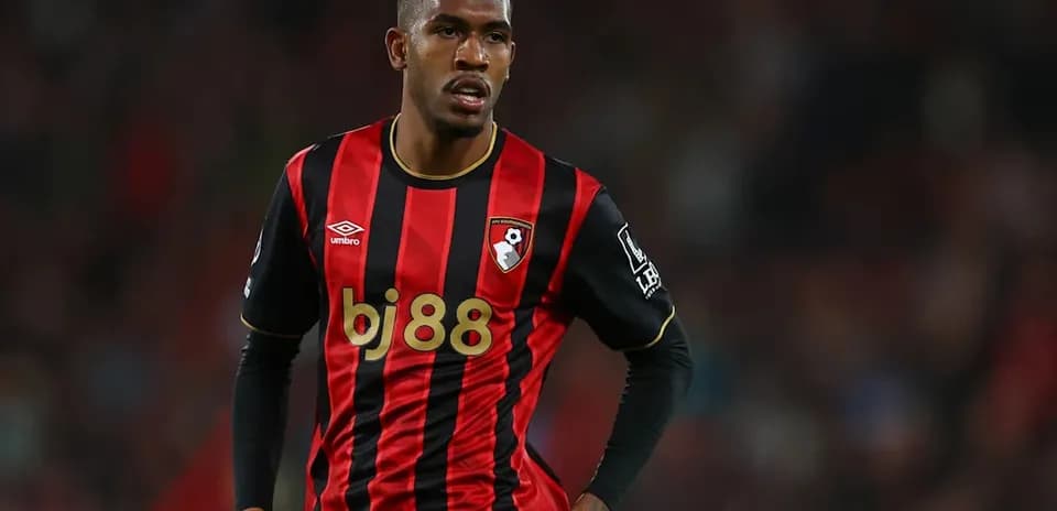 Player in Bournemouth kit during match action