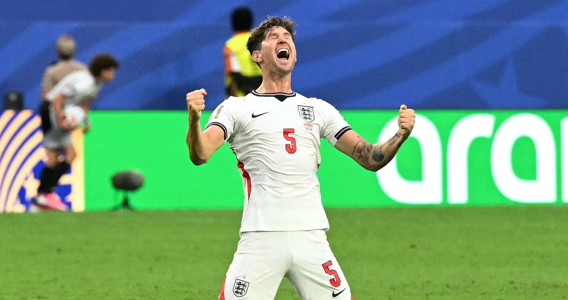 Player celebrating after a match victory