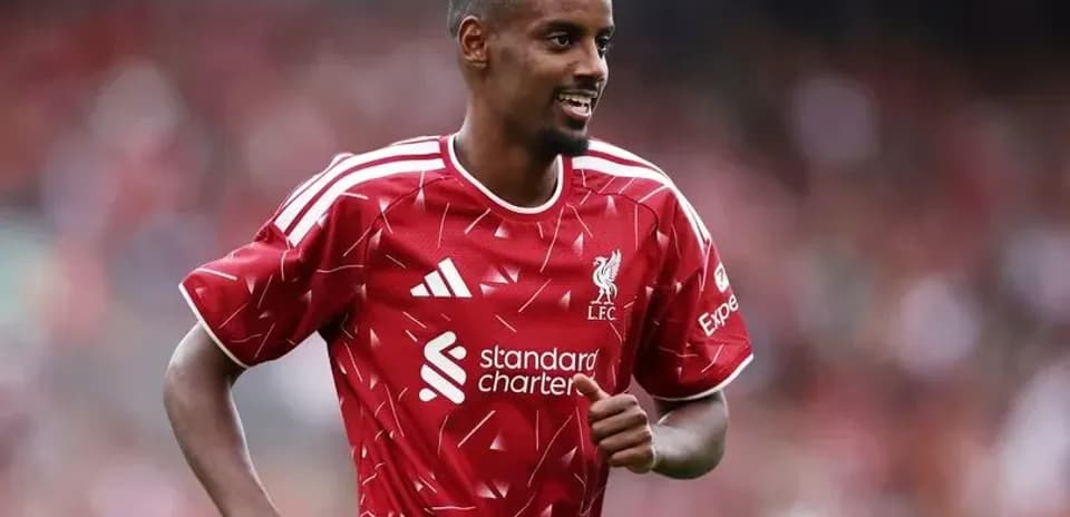 Player celebrating during Liverpool FC match