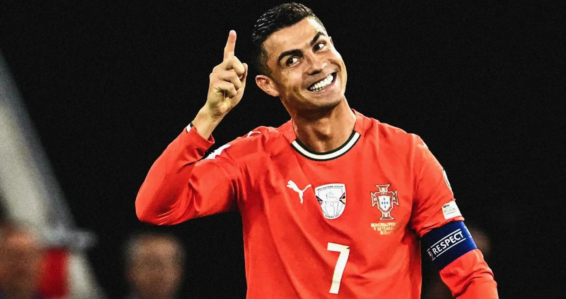 Cristiano Ronaldo celebrating during a match
