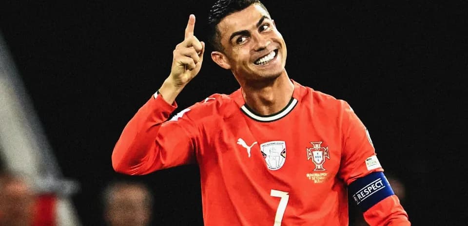 Cristiano Ronaldo celebrating during a match
