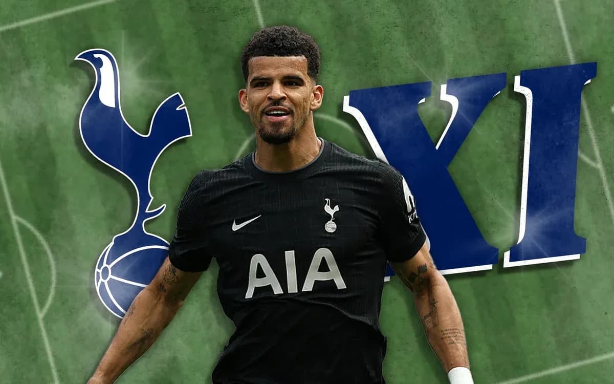 Player in Tottenham kit celebrating on field