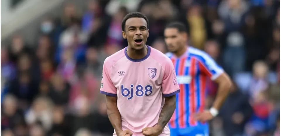 Player celebrating during match in pink jersey