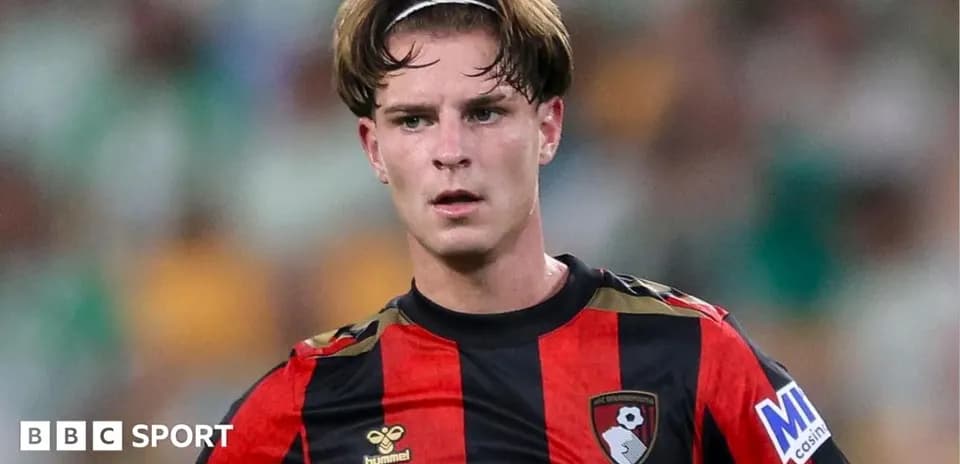 Player in Bournemouth jersey during a match
