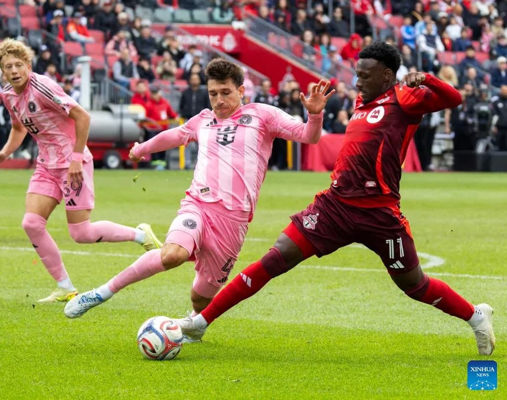 Inter Miami players competing against Toronto FC