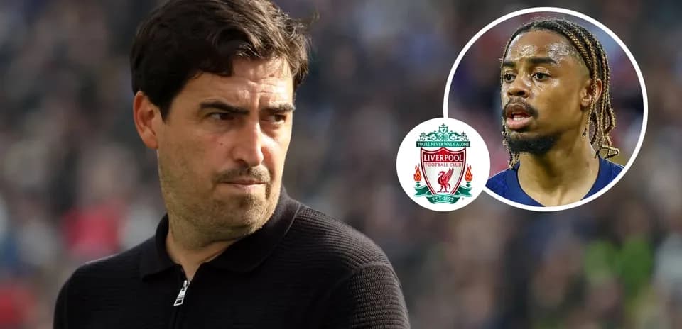 Coach observing match with Liverpool player image