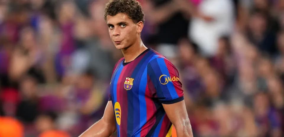 Barcelona player on pitch during a match