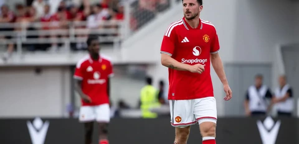 Manchester United player walking on the field