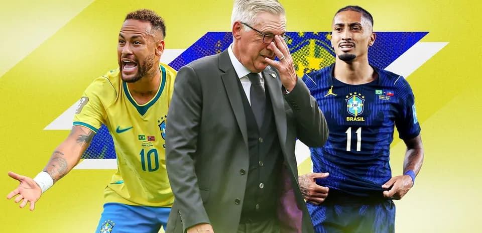 Neymar and teammates with coach during match preparation
