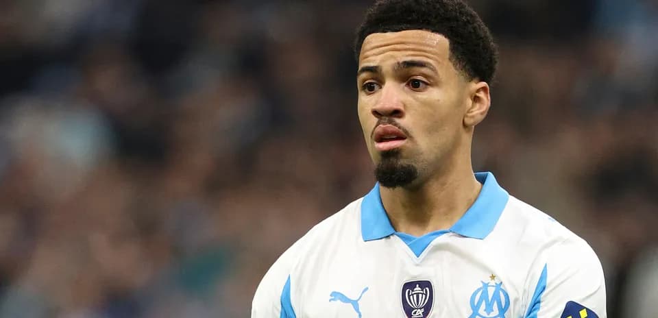 Player in Marseille jersey during match
