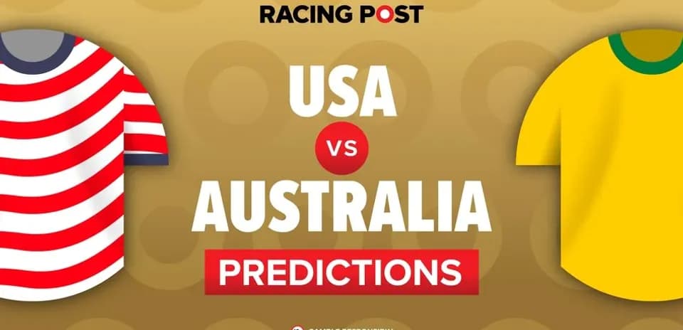 Graphic for USA vs Australia match predictions