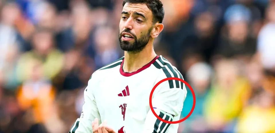 Bruno Fernandes gesturing during a football match