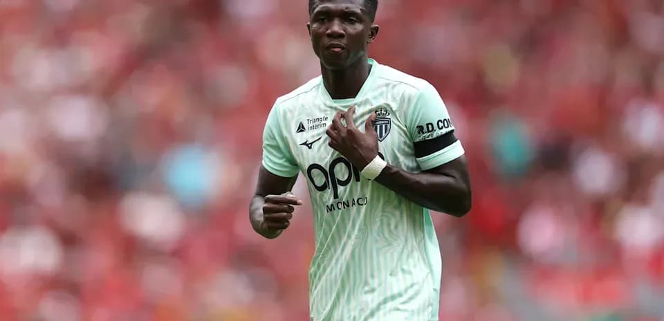 Player wearing Monaco jersey during a match