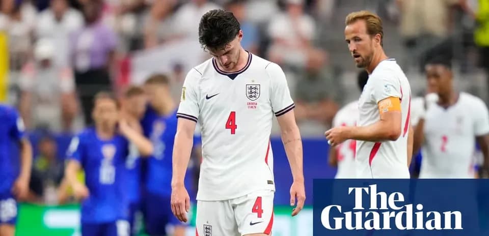 England players walking off the pitch after loss