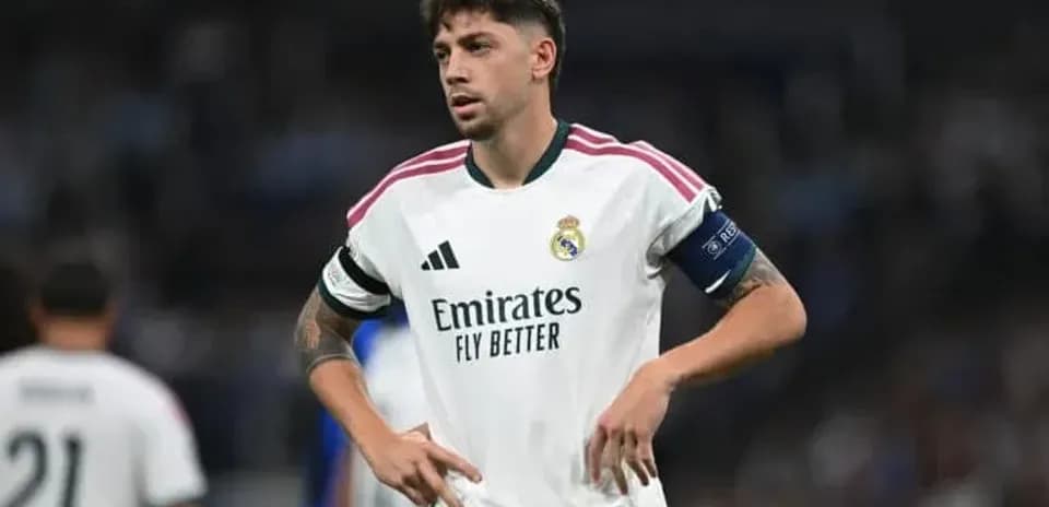 Real Madrid player on the pitch during match