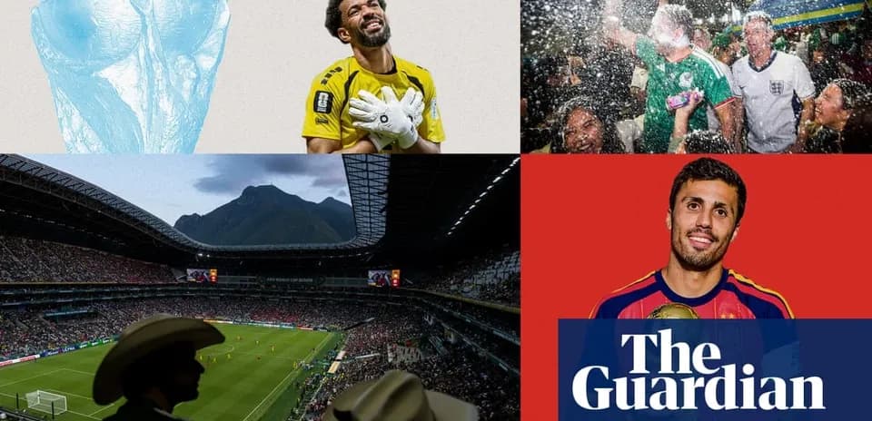 Collage of FIFA World Cup moments and players