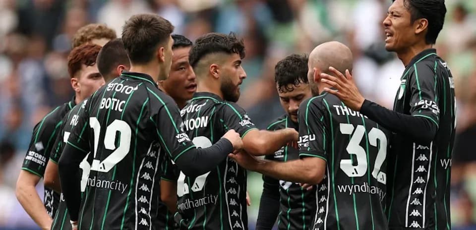 Team celebrating a goal during a match