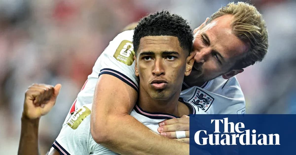 England players celebrating during a match