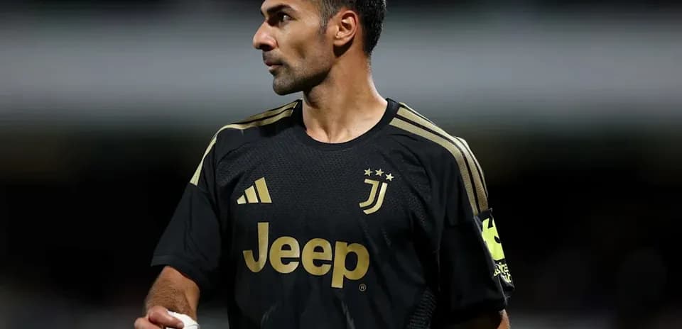 Juventus player in black kit during match