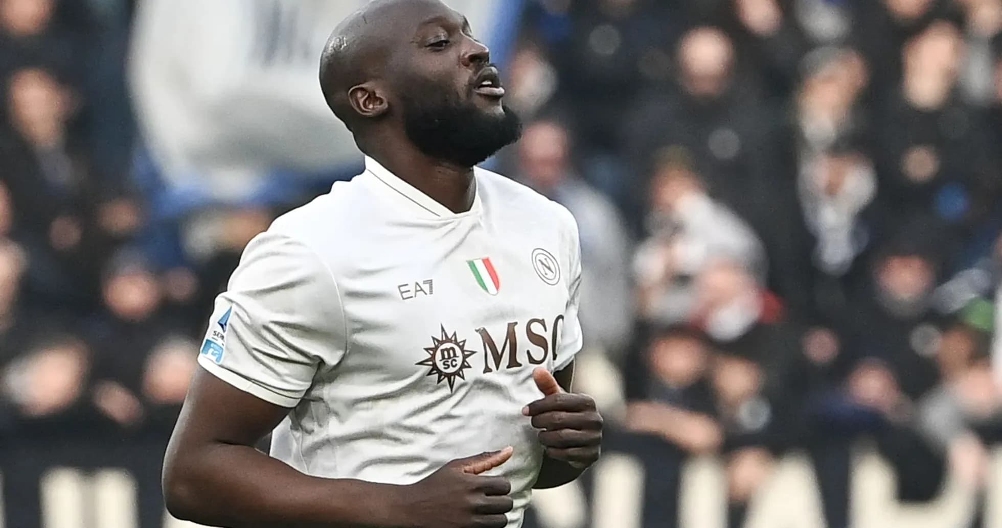 Player celebrating after scoring a goal during match