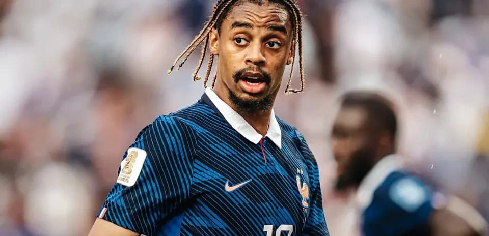 Player wearing France jersey during match