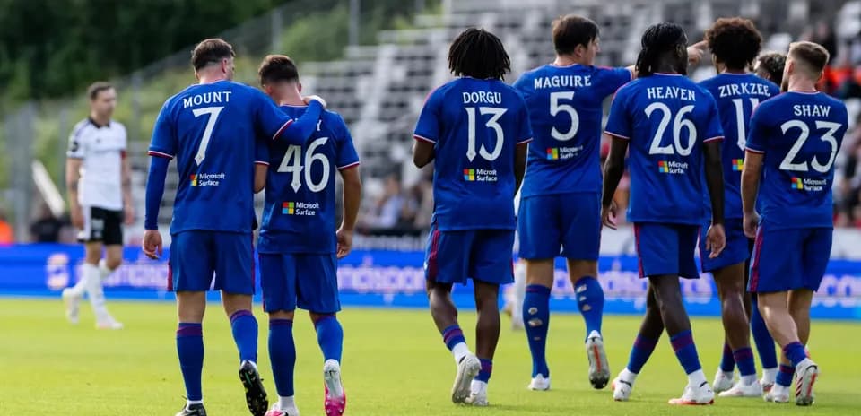 Team celebrating a goal during a match