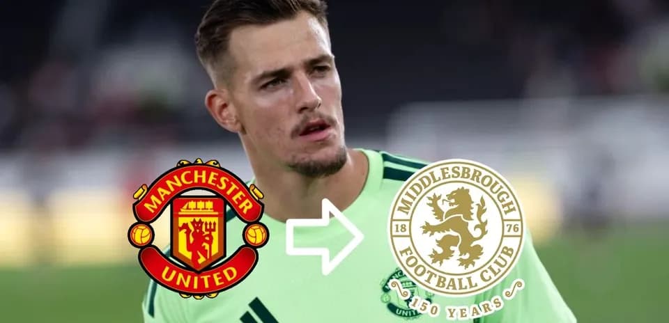 Goalkeeper transitioning from Manchester United to Middlesbrough
