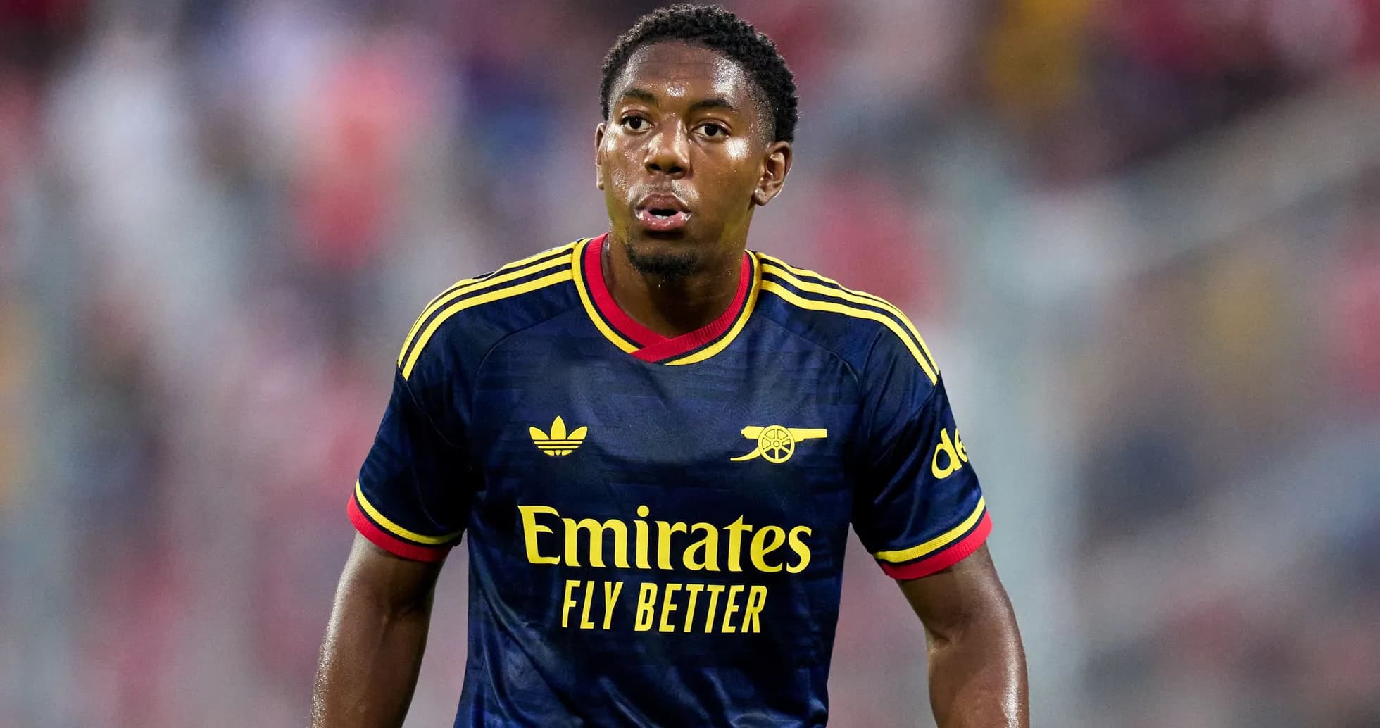 Player in Arsenal kit during a match