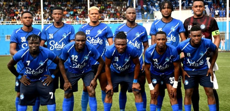 Enyimba FC team photo before the match