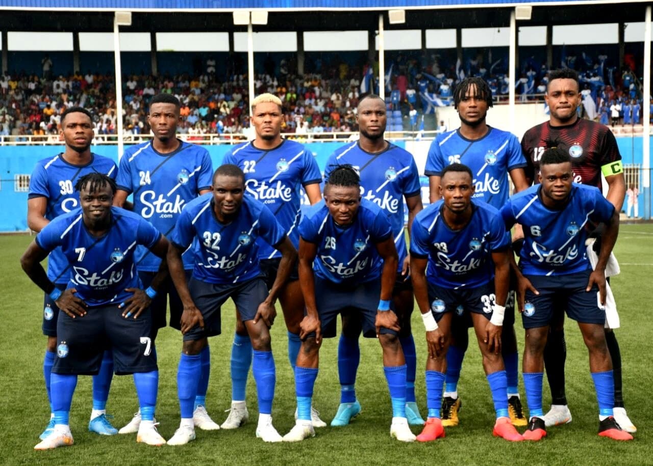 Enyimba FC team photo before the match