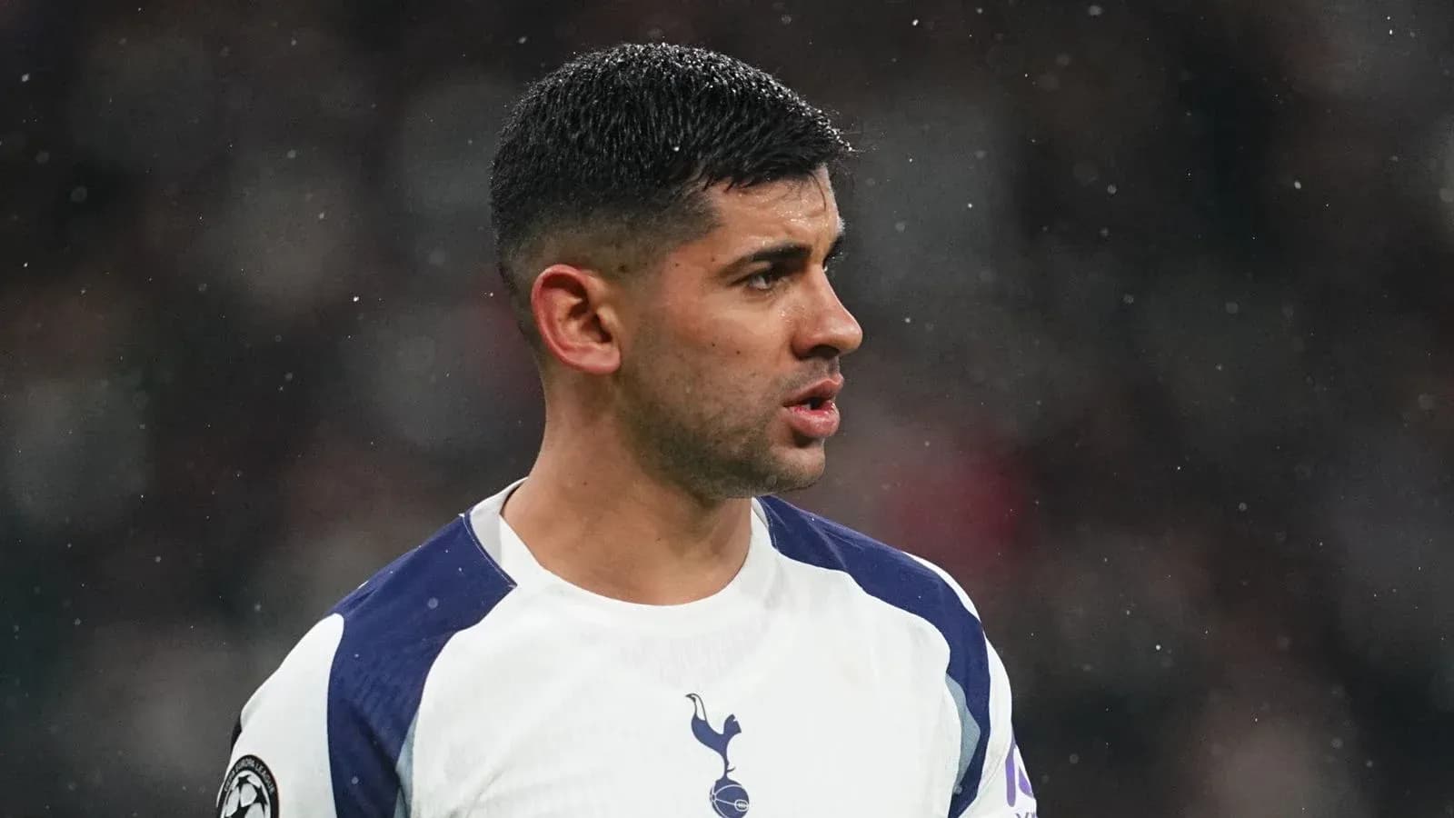 Player in Tottenham kit during match action